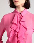 Рубашка Ganni, фуксия - фото 4