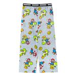 Детские пижамные брюки mario "mario power up" для мальчиков 4-20 в размерах regular и husky Licensed Character - фото