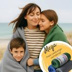 Флисовое одеяло wometo wave (3er-Set), синий - фото 4