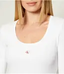 Блуза Slim fit Calvin Klein Jeans, белый - фото 4