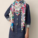 Шаль унисекс розовый HERMES - фото 2