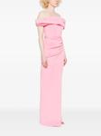 AAVVA вечернее платье с открытыми плечами, розовый - фото 3