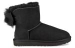Кроссовки fluff bow mini fleece lined black Ugg, черный - фото 3