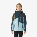 Детская горная флисовая куртка Quechua MH900 7-15 лет серо-голубой - фото