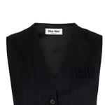 Жилет женский черный Miu Miu - фото 5