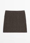 Юбка Massimo Dutti Mini skirt, Mottled Brown - фото 7