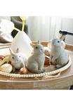 Набор зайчиков Энтони (3 штуки) белый Loberon, белый - фото 2
