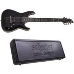 Электрогитара Schecter C-7 Blackjack Gloss Black 7-String Electric Guitar + Hard Case - фото