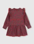 Детское платье с гранатовым принтом Gocco, гранатовый - фото