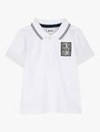 Детская поло с принтом HUGO BOSS, White - фото