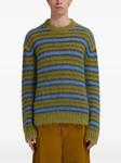 Marni свитер в полоску, зеленый - фото 3