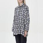 Max Mara All Over Patterned Reversible Shirt MaxMara, синий - фото 7
