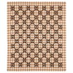 GUCCI Вязаный шарф Kids Brown - фото