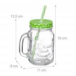 8 стаканов для напитков Relaxdays, синий/фиолетовый - фото 3