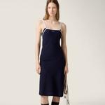 Платье из джерси MIU MIU, темно-синий - фото 2