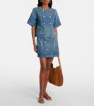 Клара джинсовая мини-юбка Ulla Johnson, Danube - фото 2