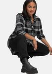 Блузка-Рубашка в клетку Sheego, черный - фото 2