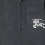 Фланелевая рубашка Burberry, серый - фото 6