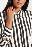 Блуза MADELEINE Button-down blouse, Black Natural White/Black - фото 4