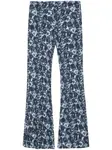 Расклешенные брюки Flower Camo KENZO, синий - фото