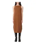 Платье миди Albio Max Mara, коричневый - фото