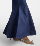 Джинсовое макси-платье Jean Paul Gaultier, индиго - фото 5