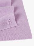 Детский шарф из шерстяной смеси Benetton, Lavender - фото 3