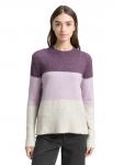 Свитер TOM TAILOR DENIM, Lavender/Mottled Purple - фото 2
