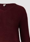 Свитер QS, бордовый - фото 4