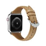 Ремешок Apple совместимый кожаный IBOANN, кофейный - фото 5