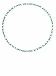 Цепочное колье Reine EÉRA, зеленый - фото