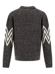 Свитер с узором зигзаг Herno, серый - фото 2