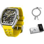 STARKING Часы Opener Collection Automatic Mechanical Movement Rubber Strap Watch Men's Watch Black Dial - фото 10