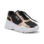 Кожаные кроссовки Versace, черный - фото