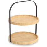 Этажерка 2 уровня из высококачественного материала Zeller Present, черный - фото