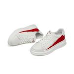 Низкие скейтерские кроссовки мужские VICKI BROWN, бело-красные - фото 7