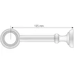 Кронштейн Тюрингия для карнизных труб Ø 28 мм Liedeco, Chromfarben - фото 3