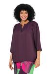 Блуза Ulla Popken, Plum/Dark Purple - фото 2
