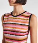 Платье миди из смесового хлопка Missoni, Base Rose Multicolor - фото 4