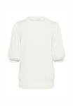 Футболка Kaffe KAREGINA PLEAT PULLOVER GLITTER, Chalk/Off-White - фото 5