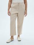 Обычные брюки MANGO FLUIDO, бежевый - фото 2