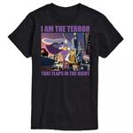 Футболка Big & Tall Darkwing Duck Terror с рисунком Disney, черный - фото