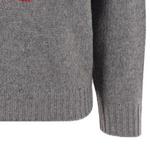 Свитер женский Kenzo, серый / красный / синий - фото 3