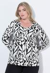 Топ Ulla Popken Long sleeved top, Black - фото