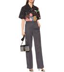 Прямые спортивные брюки Prada, Ematite - фото 2