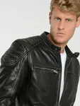 Кожаная куртка JCC "3102235", черный - фото 2