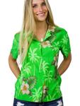 Блуза King Kameha Small Flower, зеленый - фото 4
