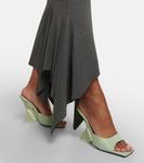 Кожаные мюли cheope The Attico, зеленый - фото 4