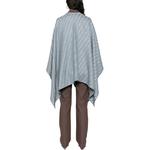 FENDI Жаккардовое пончо Ff, Blue - фото 4