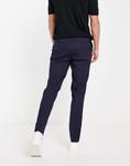 Темно-синие узкие элегантные брюки ASOS DESIGN - фото 2